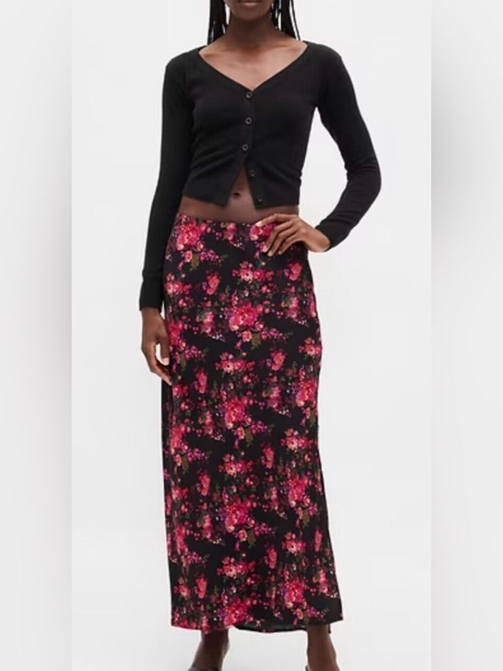Gap Maxi Romantic Slip Skirt Cottagecore Y2K Indie Festival Summer NWT S
